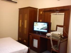 Thien Xuan Hotel view of TV and fridge
