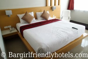 Big comfy beds at the Aspery Hotel