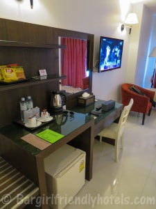 Superior Balcony room amenities at Pattaya Blue Sky Hotel_