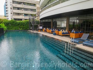The swimming pool at Fraser Suites Sukhumvit Serviced Apartment