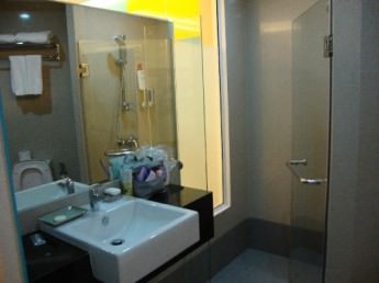 Asoke Suite hotel bathroom with shower