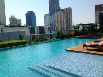 Radisson Blu Plaza Bangkok pool on the rooftop