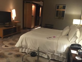 The Westin Grande Sukhumvit Hotel great bed and big TV