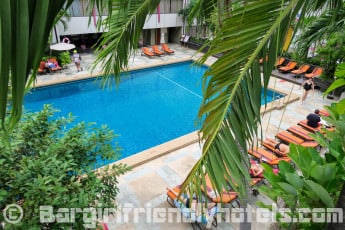 Outdoor swimming Pool at the Ambassador hotel Bangkok