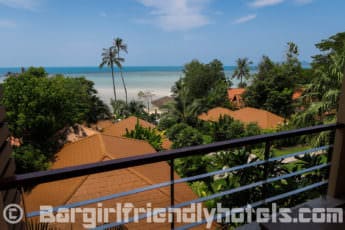 The superior rooms have a great sea view in Palm Coco Mantra in Koh Samui