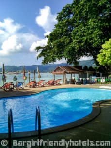 Pool overlooking the sea in P&P Samui Resort