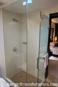 modern-glass-enclosed-shower-in-bathrooms-of-safari-beach-hotel