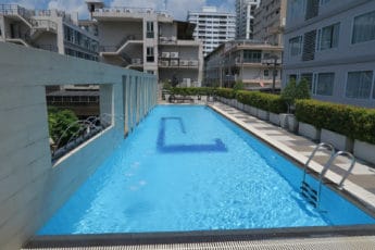 Decent pool area for the size of the Hotel at Parinda Bangkok