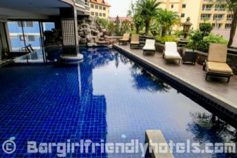One of the two pools at the KTK Regent Suite is found on the frist floor at KTK Regent Suite